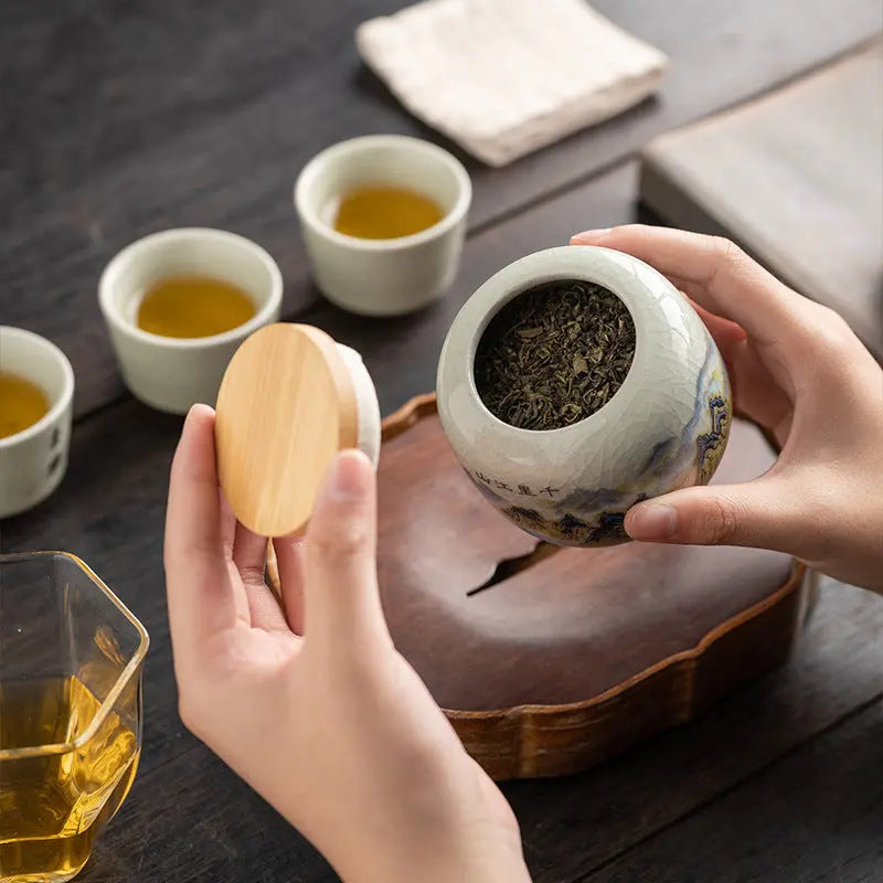 Boîte à thé chinoise en céramique - Collection Signature