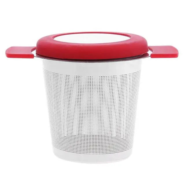 Infuseur à Thé Acier et Silicone – Grande Tasse Signature