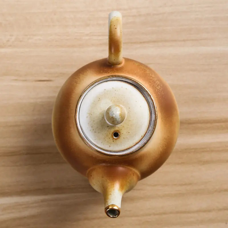 Petite théière japonaise ronde en céramique 170 ml — édition Signature