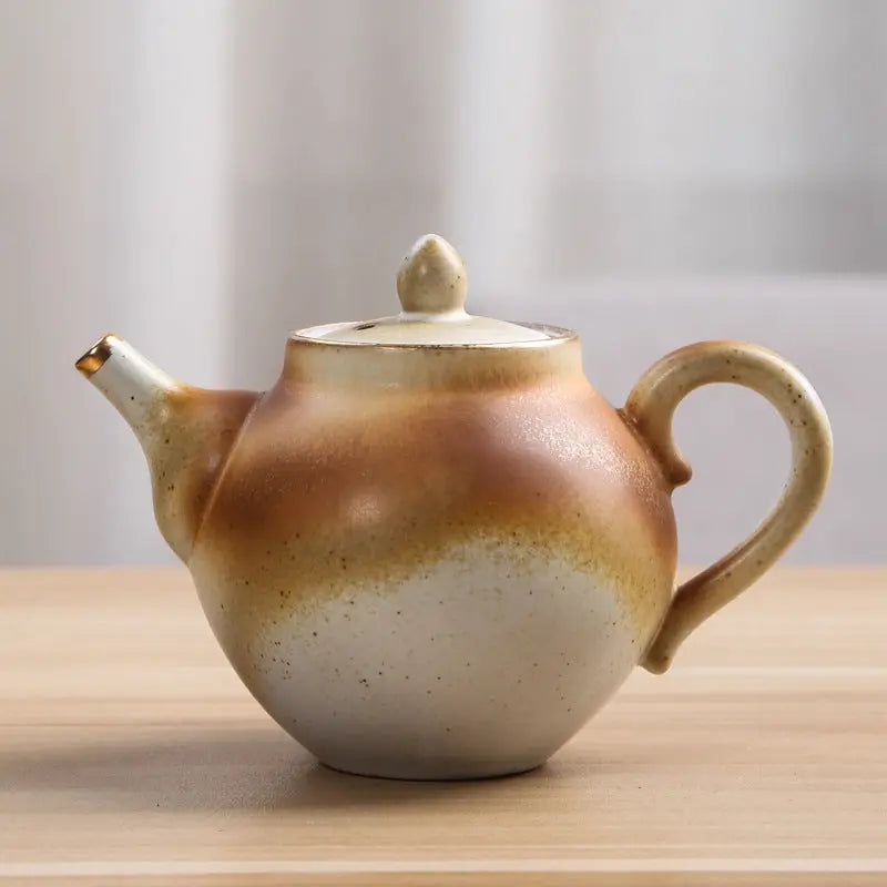 Petite théière japonaise ronde en céramique 170 ml — édition Signature