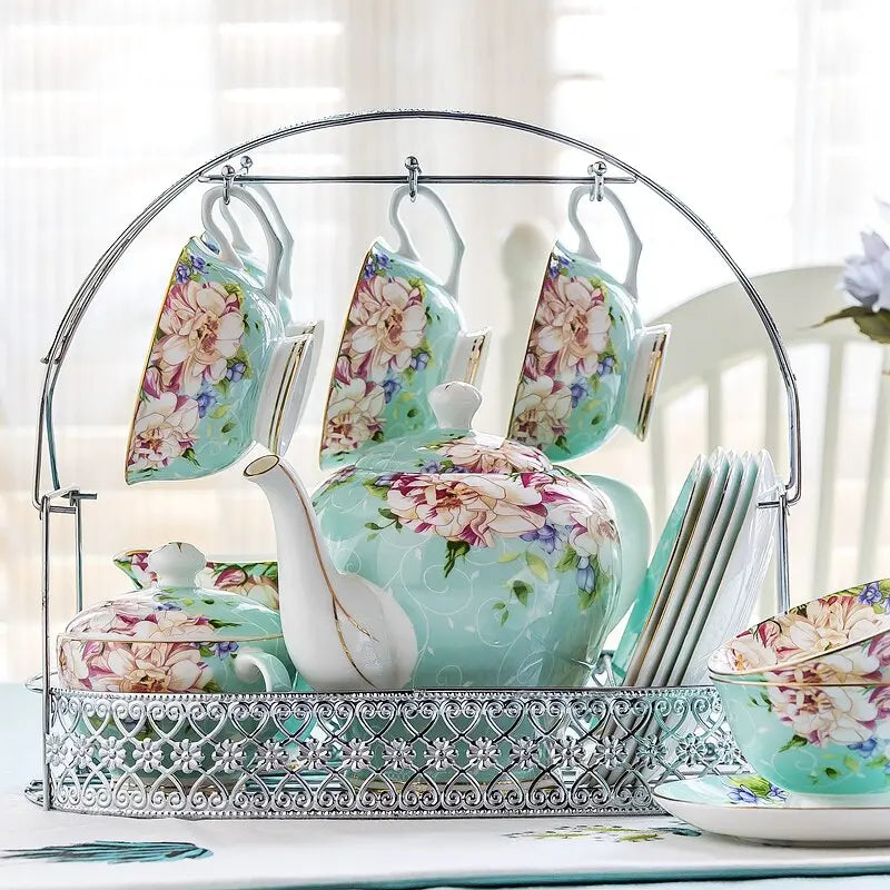 Service à Thé Anglais Original en Porcelaine – Édition Signature