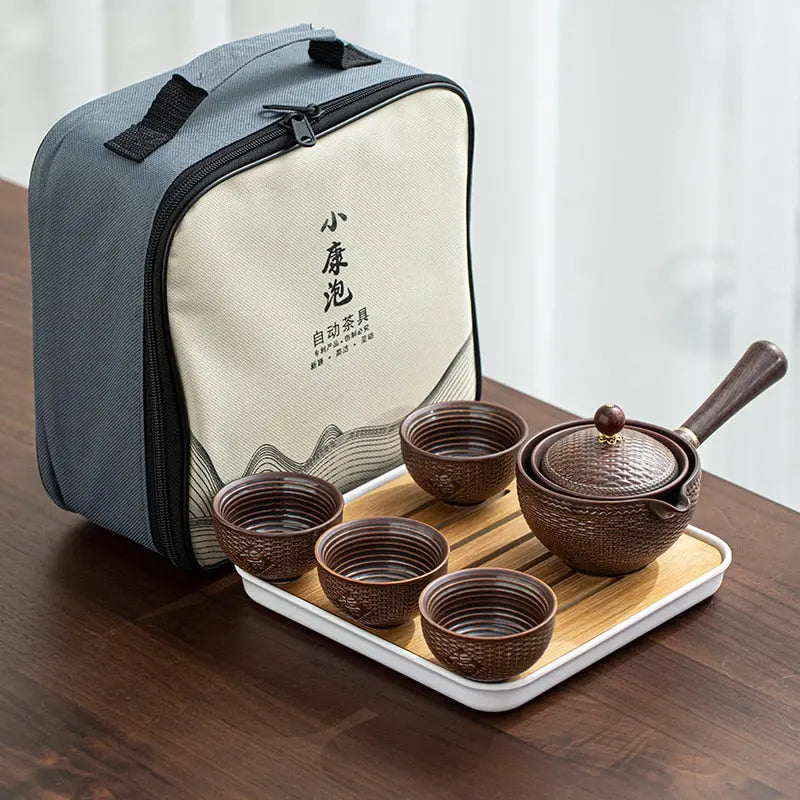 Service à thé Chinois Portable en Céramique