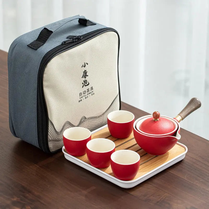 Service à thé Chinois Portable en Céramique