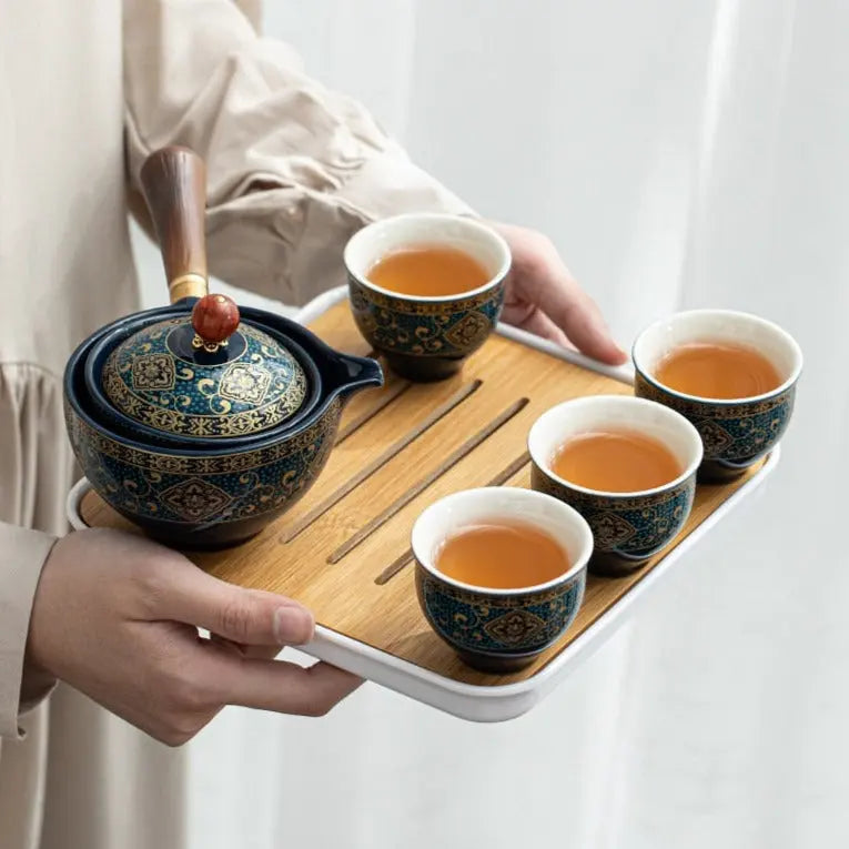 Service à thé Chinois Portable en Céramique