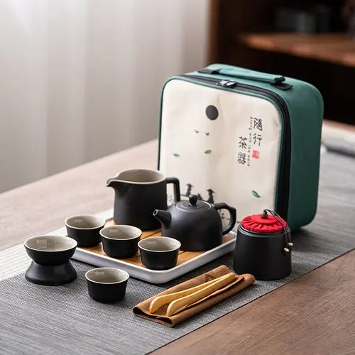 NipponCeram: Service à thé japonais portable en céramique