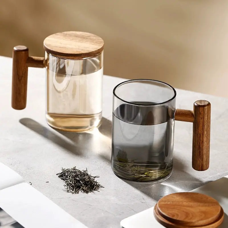 Mug à thé Bois d'Acacia – 400 ml – Édition Prestige