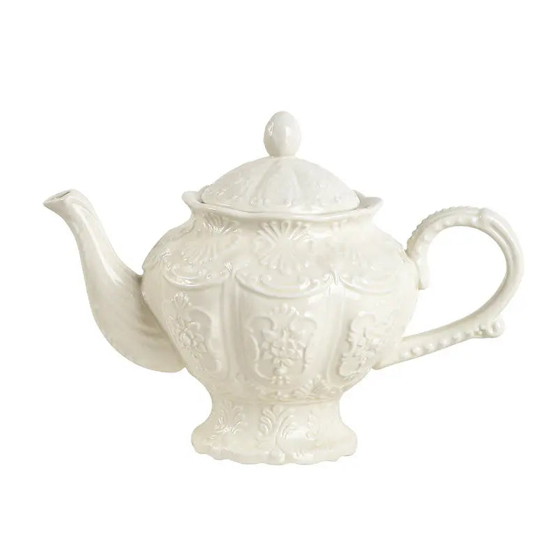 Théière Anglaise en Porcelaine Élégante 1L — Collection Prestige