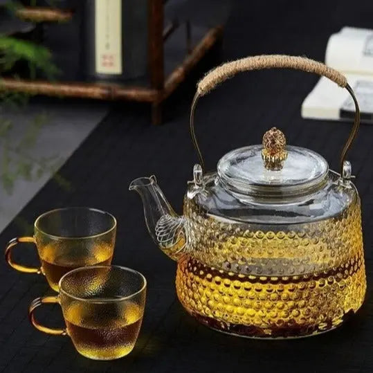 LuxeTea Théière en Verre Chinoise 1.4L