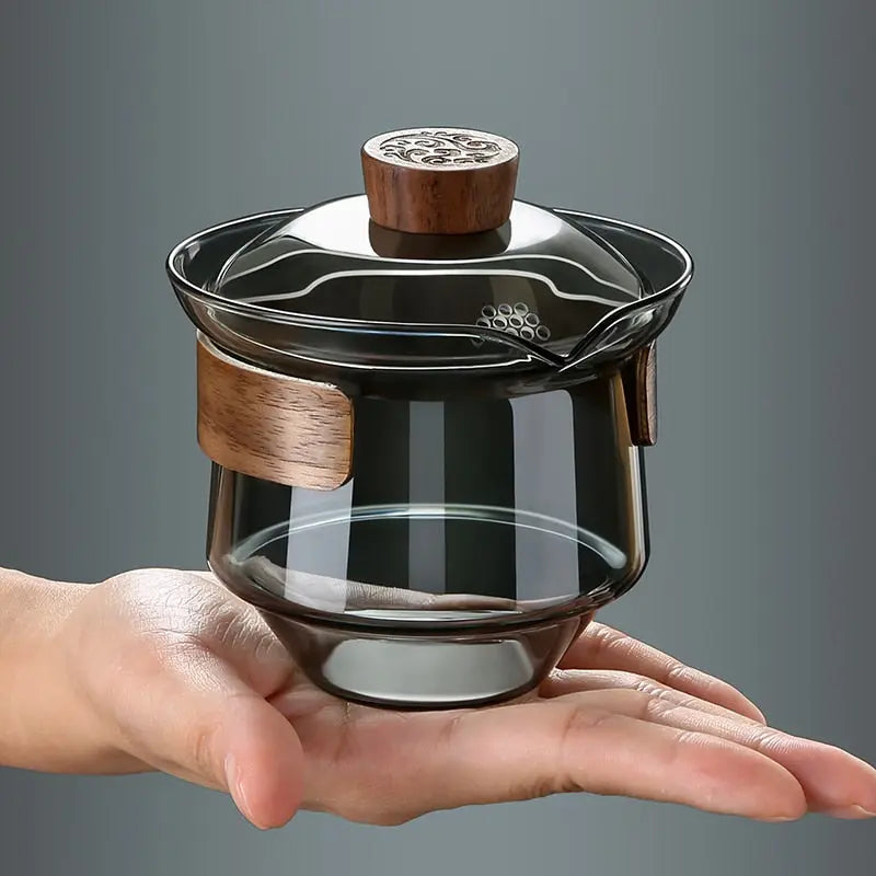 Gaiwan de Luxe en Verre – Théière Premium 230 ml