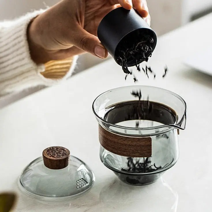 Gaiwan de Luxe en Verre – Théière Premium 230 ml