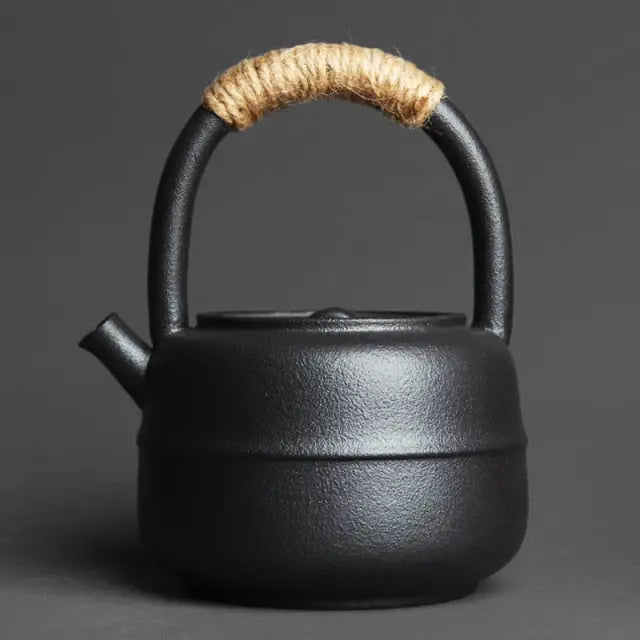 Théière Japonaise Vintage en Grès Céramique 460 ml — Édition Signature