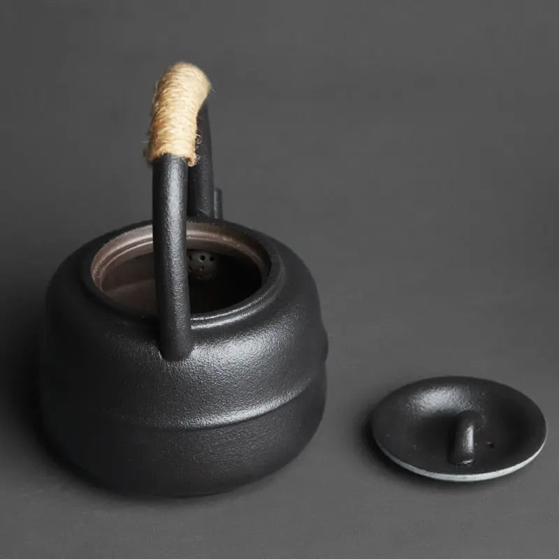 Théière Japonaise Vintage en Grès Céramique 460 ml — Édition Signature