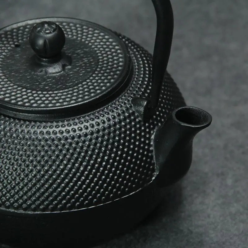 Théière Japonaise en Fonte Émaillée Noire – 600ML à 1.2L | Édition Prestige