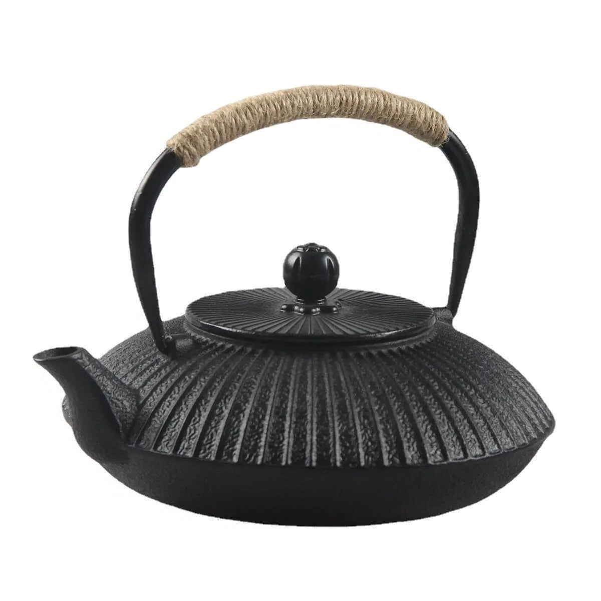 Théière Japonaise en Fonte Plate 800ml – Édition Prestige