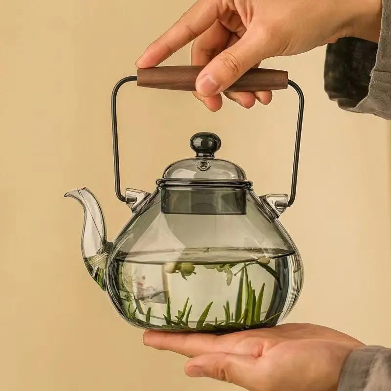 ZenGlass Théière Japonaise en Verre Poire 1L