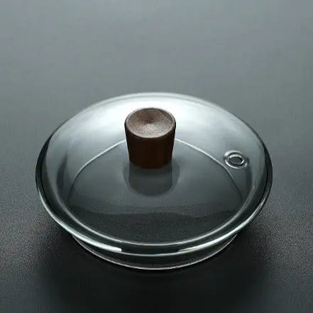 SoraTea Théière Japonaise en Verre avec Anse Carrée en Bois – 1,2 L