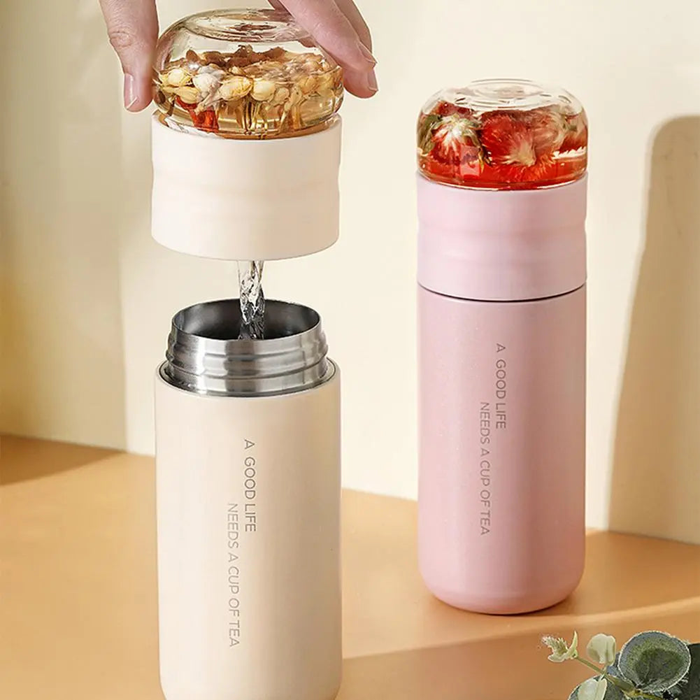 BrewMaster Théière Portable en Acier Inoxydable 300 ml