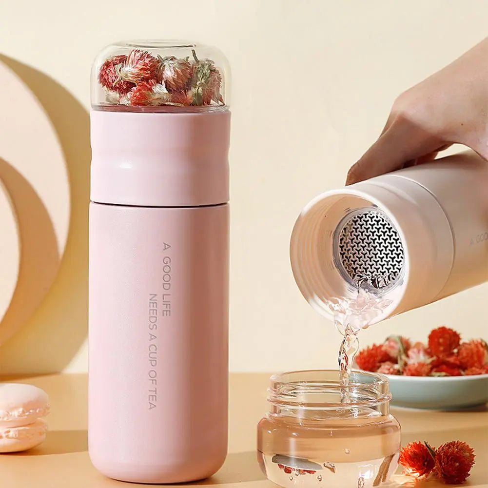 BrewMaster Théière Portable en Acier Inoxydable 300 ml