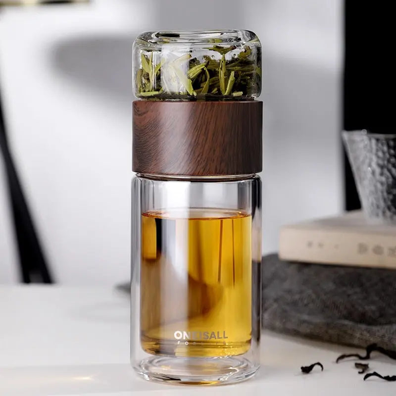 Théière Portable en Verre – 200–300 ml | Collection Élégance