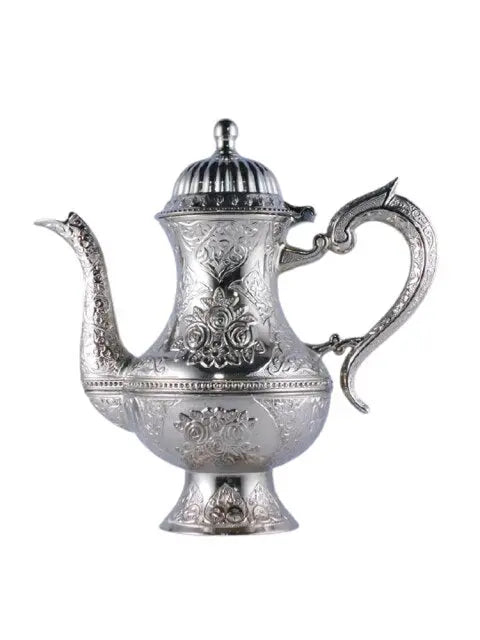 Théière Turque Vintage en Zinc 600 ml — Édition Prestige