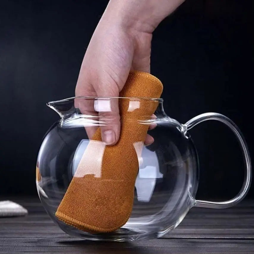 Théière en Verre Ronde – 650 ml / 1,3 L – Collection Éclat