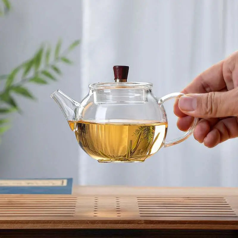 Théière en Verre – Ronde et Petite, 200 ml