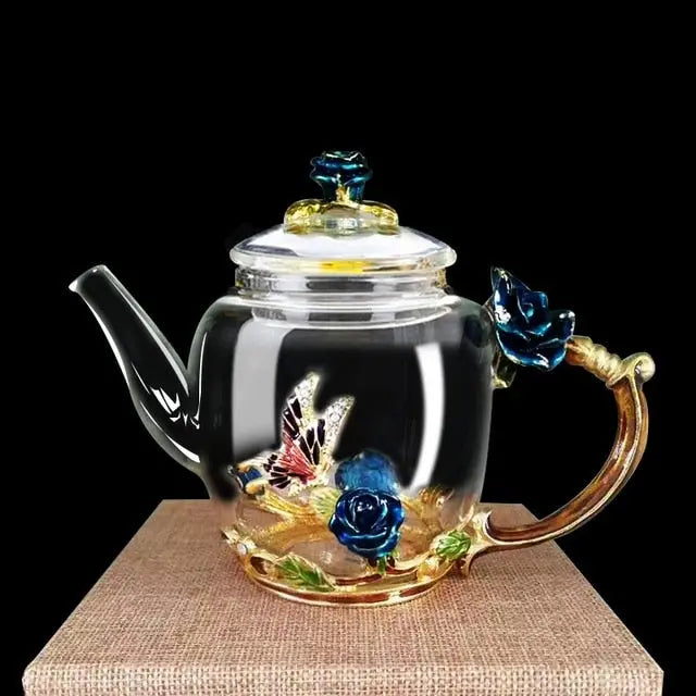 Théière en Verre Saint-Valentin 300 ml — Édition Prestige