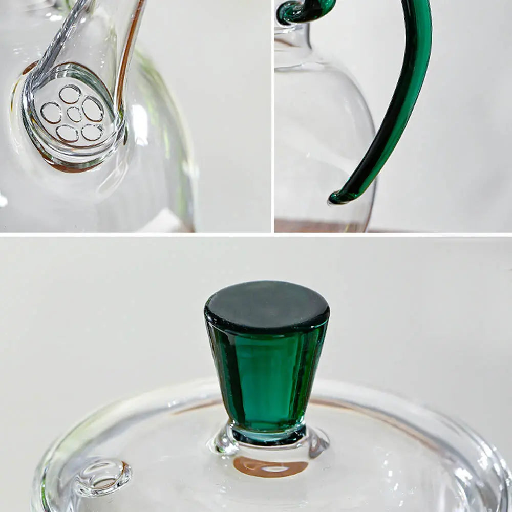 Théière en Verre Signature avec Anse Colorée 600 ml