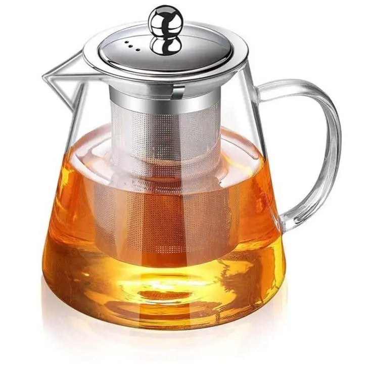 Théière en Verre Premium avec Infuseur – 450 ml / 1.3 L