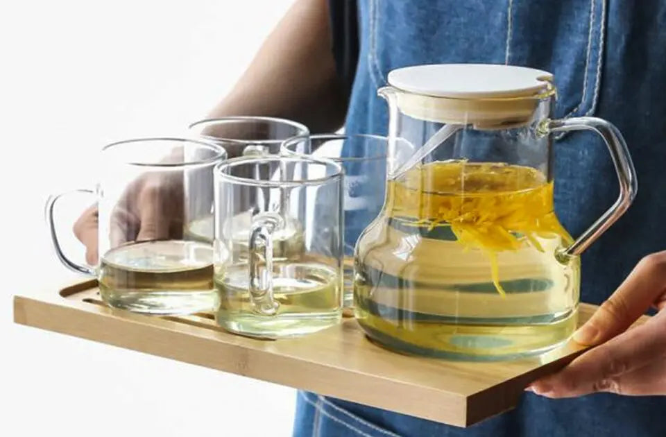Théière en Verre Premium avec Filtre – 1L