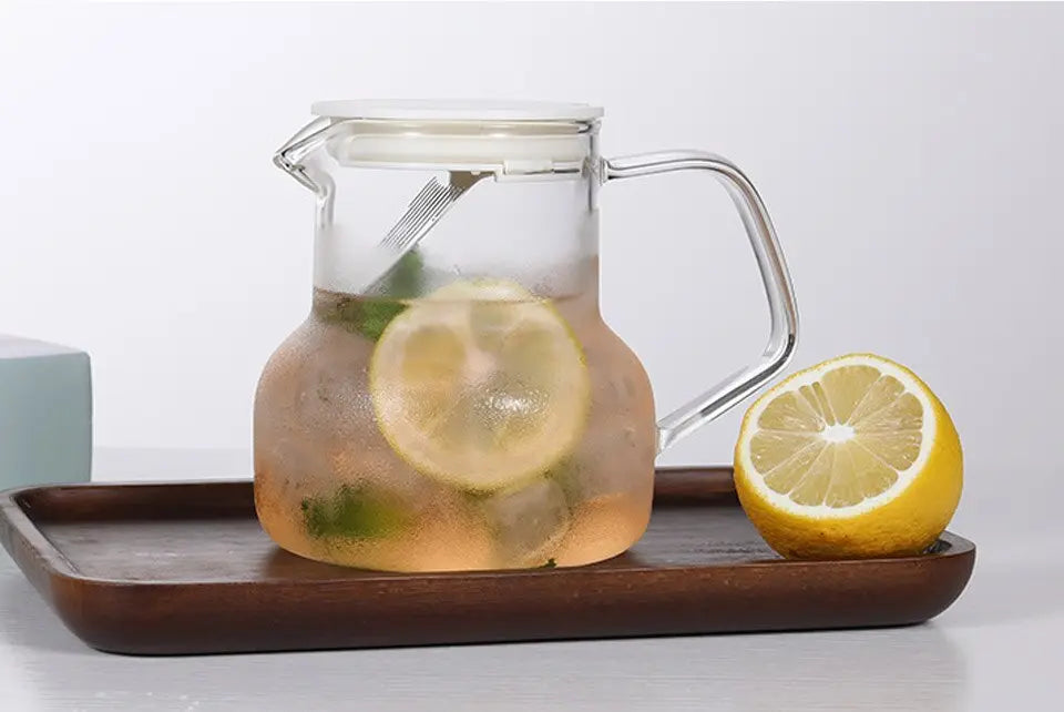 Théière en Verre Premium avec Filtre – 1L