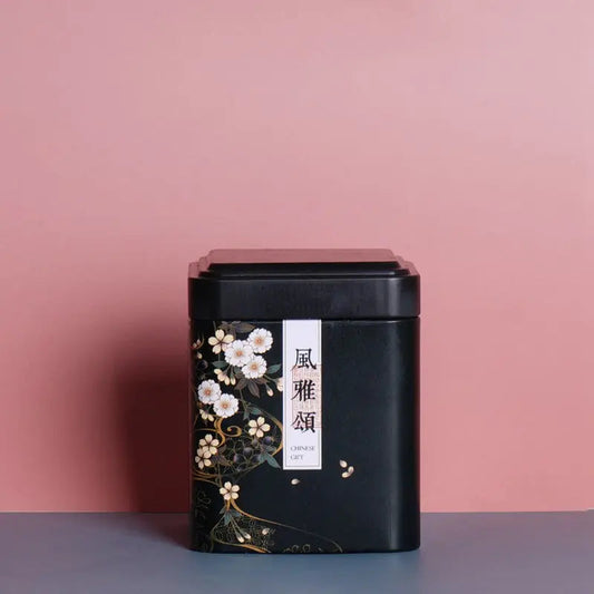 boite-a-the-metal-noire-et-symboles-chinois