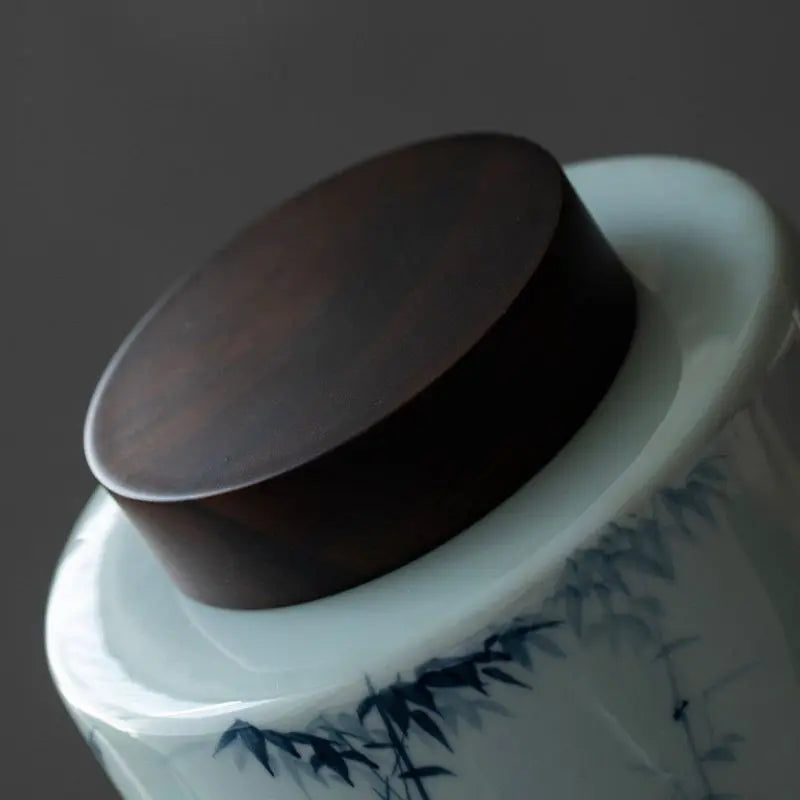 Boîte à Thé Ronde Premium en Céramique – 1000 ml