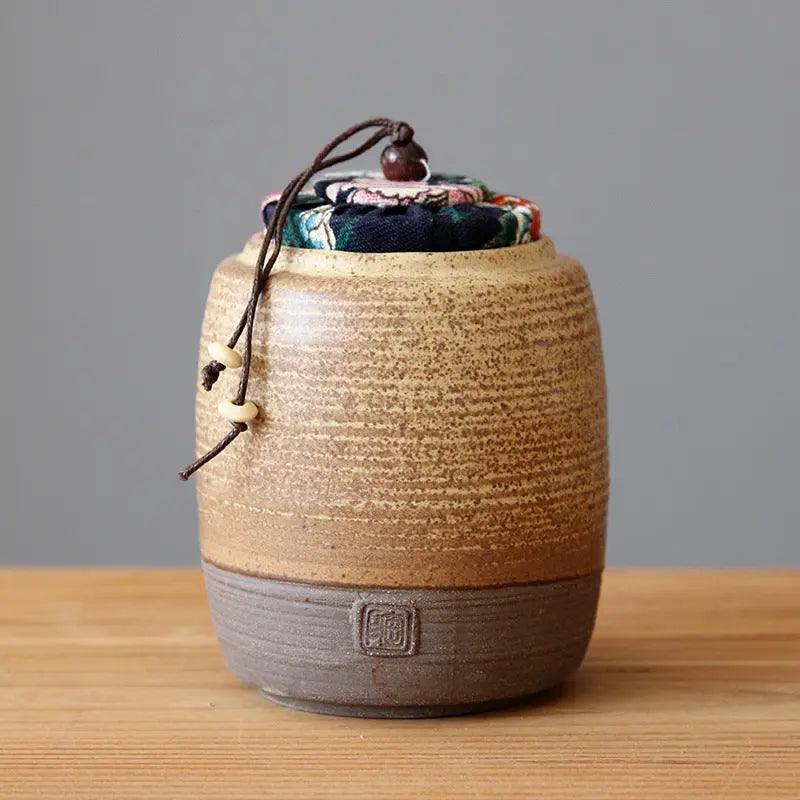 Boîte à thé Ancienne en Poterie – 410 ml
