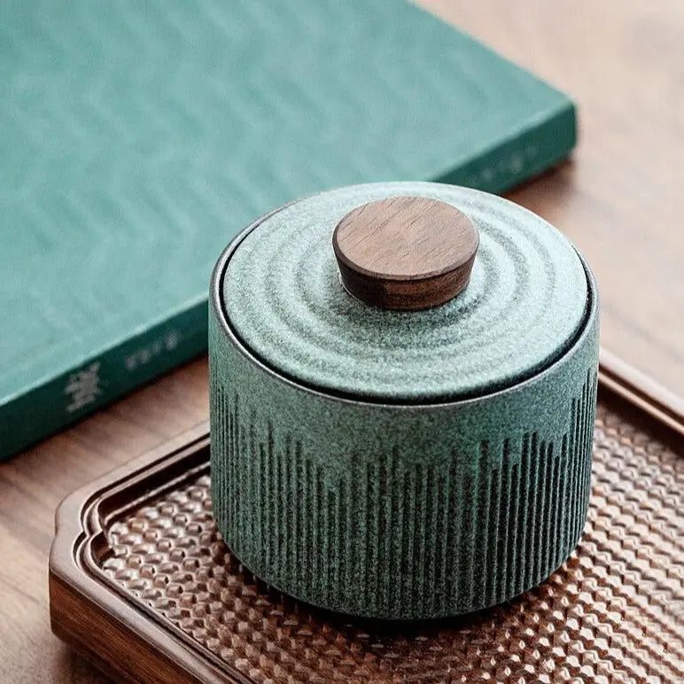 ZenBlend Boîte à Thé Japonaise en Céramique - Design 150 ml