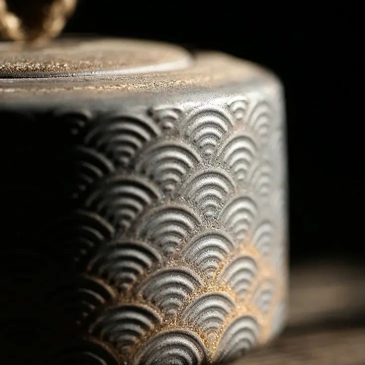 Boite à thé Japonaise Vintage en Céramique 500ml - Édition Prestige