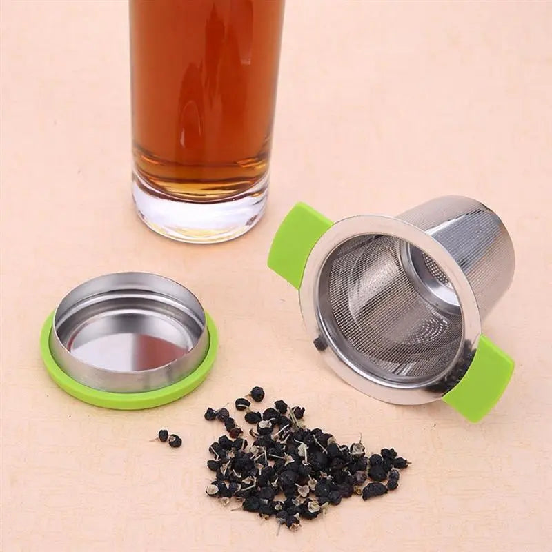 Infuseur à Thé Acier et Silicone – Grande Tasse Signature