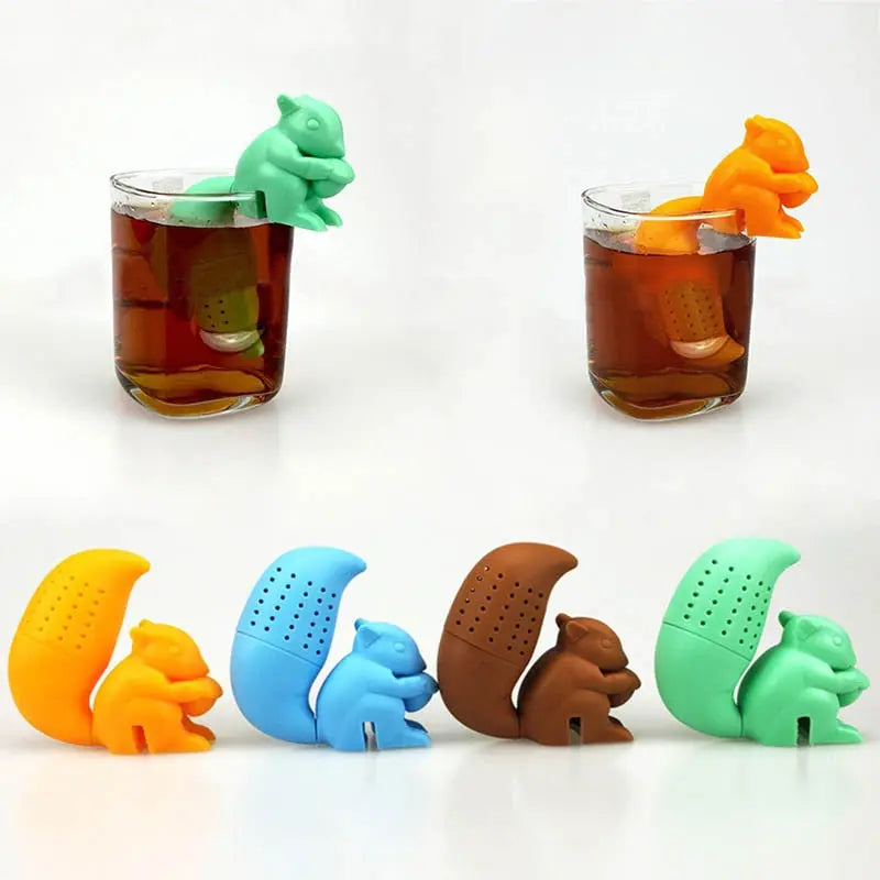Infuseur à Thé Écureuil en Silicone — Édition Signature