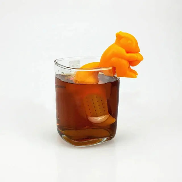 Infuseur à Thé Écureuil en Silicone — Édition Signature