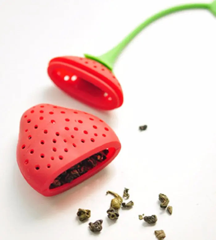 Infuseur à Thé en Silicone Fraise – Édition Signature