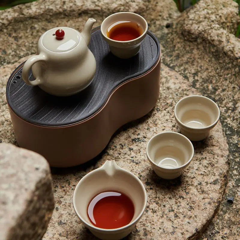 Petit Service à Thé Chinois en Céramique — Collection Signature