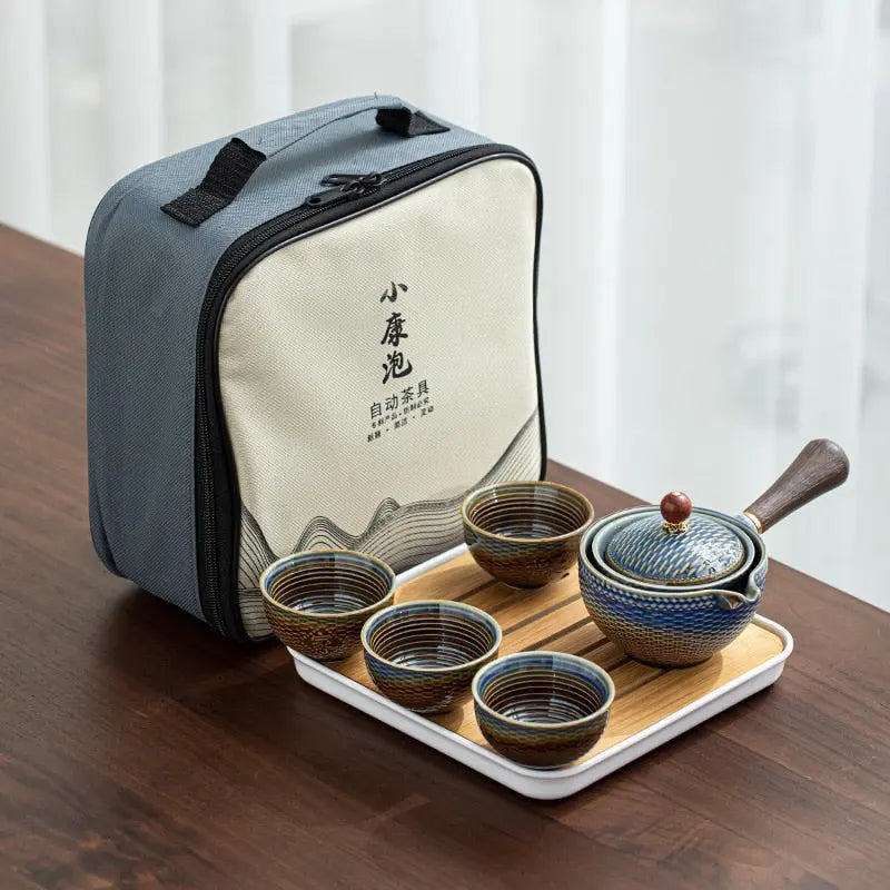 Service à thé Chinois Portable en Céramique