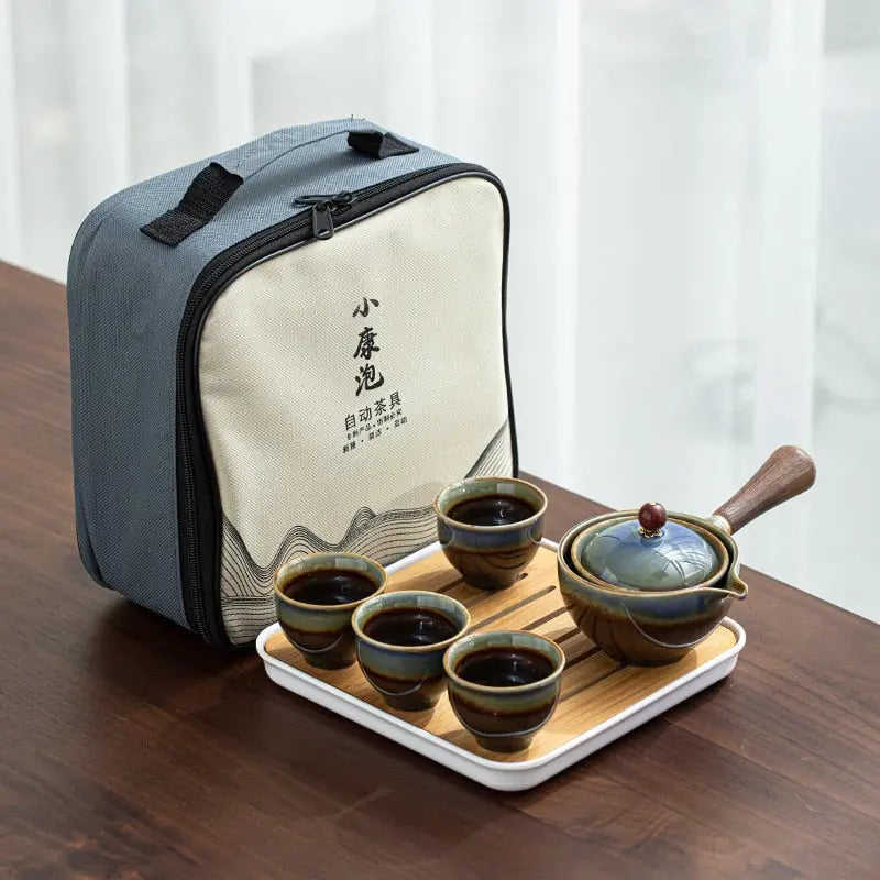 Service à thé Chinois Portable en Céramique