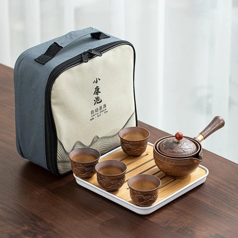 Service à thé Chinois Portable en Céramique