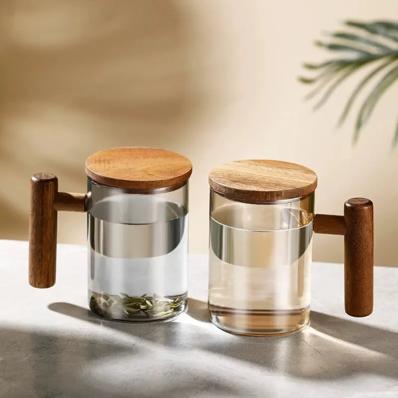 Mug à thé Bois d'Acacia – 400 ml – Édition Prestige