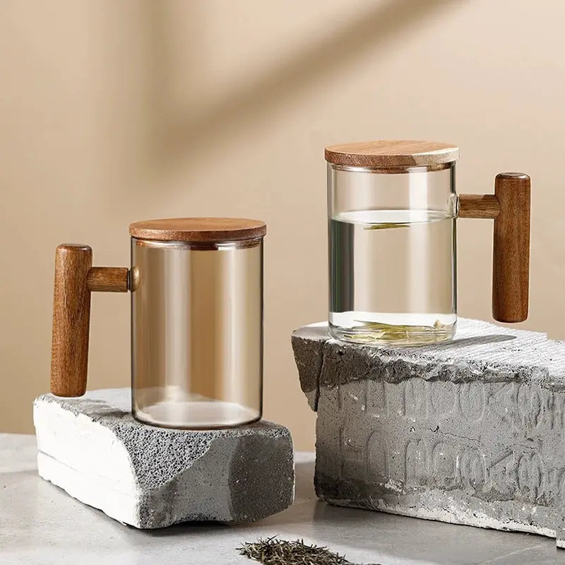Mug à thé Bois d'Acacia – 400 ml – Édition Prestige