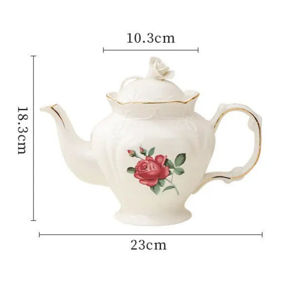 Théière Anglaise en Porcelaine Signature 1L