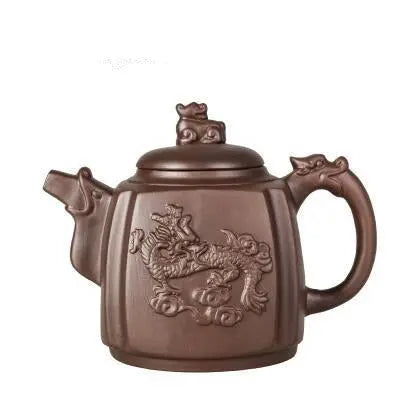 ZenBrew Théière Chinoise en Argile – Motifs Dragons, 500 ml