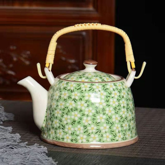 theiere-chinoise-en-porcelaine-verte-a-fleurs-900ml