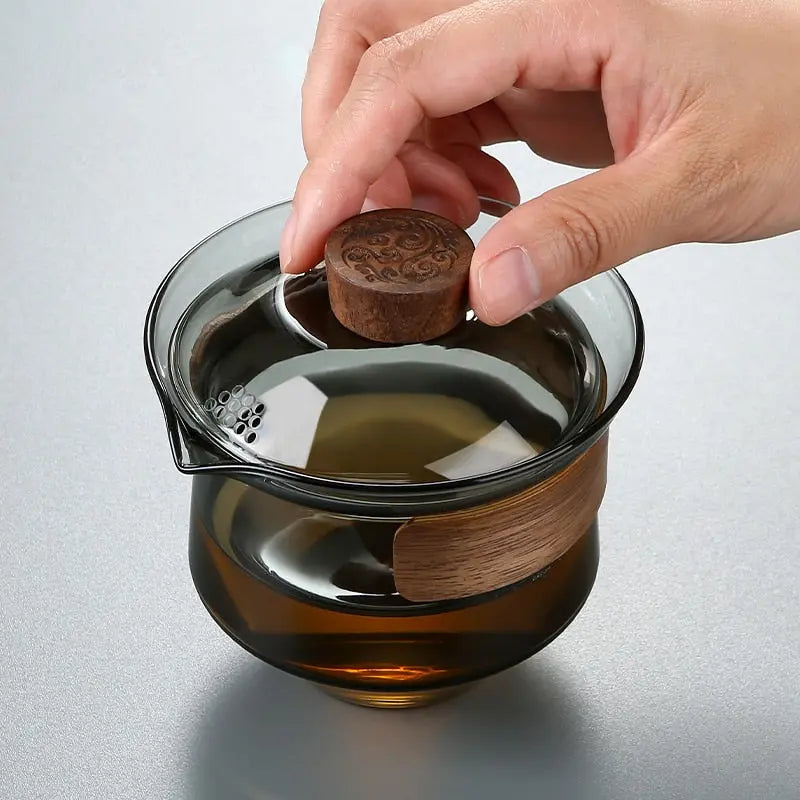 Gaiwan de Luxe en Verre – Théière Premium 230 ml